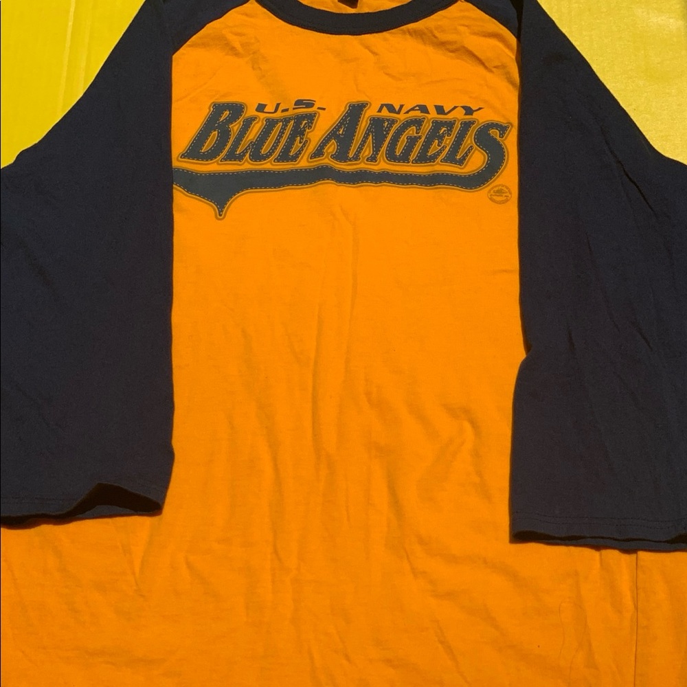 U. S Navy Blue Angels Basball Tee Size M